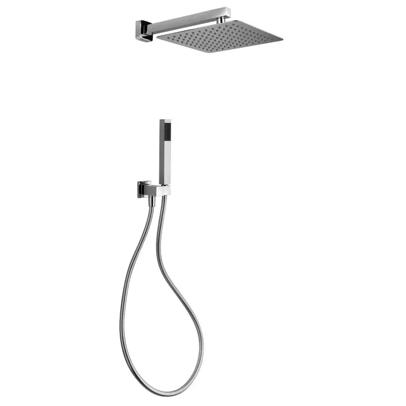 Promozione Esclusiva Set doccia completto di soffione 25x25 cm e doccetta Paini Shower Line 53CR441QQP6
