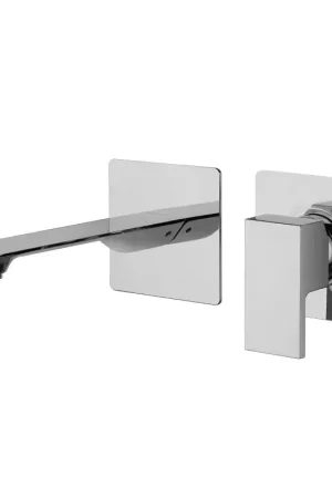 Bestseller Miscelatore lavabo a parete in ottone cromato con piastre da 96x90 mm Paini Venti V2CR208