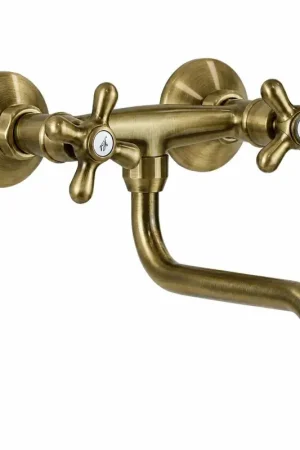 A Buon Prezzo Rubinetto lavello cucina a parete colore bronzo Gattoni 7550/REV0