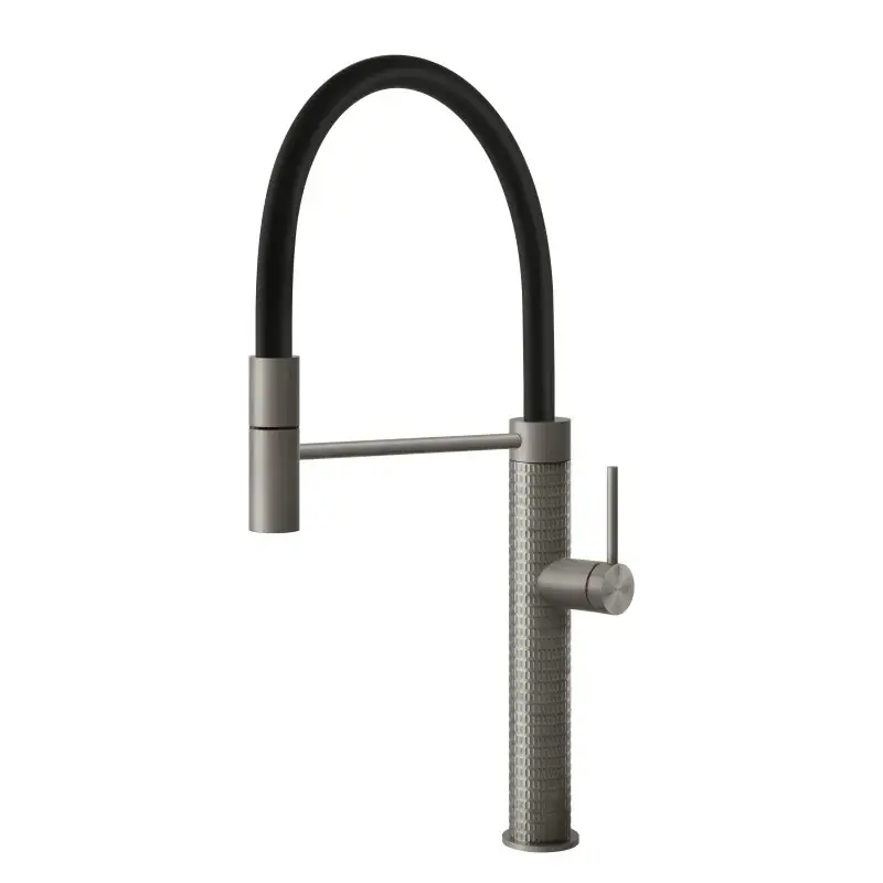 Offerta Speciale Miscelatore lavello cucina doccia estraibile Steel brushed Gessi Meccanica 60012-239