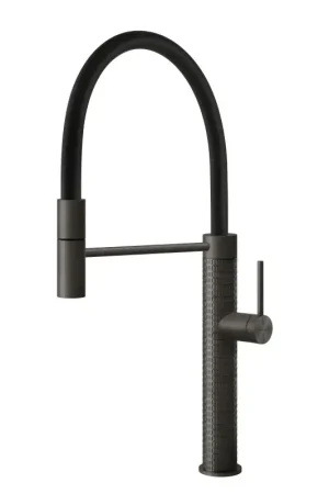 Compra Online Gessi Rubinetterie Miscelatore cucina Black metal brushed Meccanica 60012-707