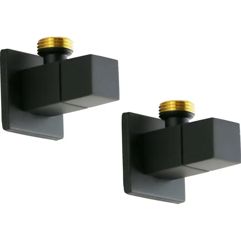 Super Prezzo Coppia rubinetti sottolavabo modello quadro nero opaco Sphera