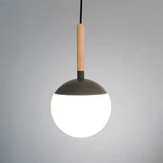 Popolare Elemento grigio scuro - Lampada a sospensione Mina