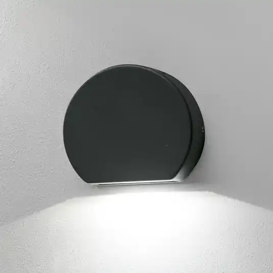 Applique da esterni LED rotonda Pill grigio scuro Miglior Prezzo