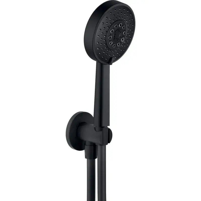 Kit doccia con presa acqua finitura nero opaco Nobili AD146/47BM Popolare