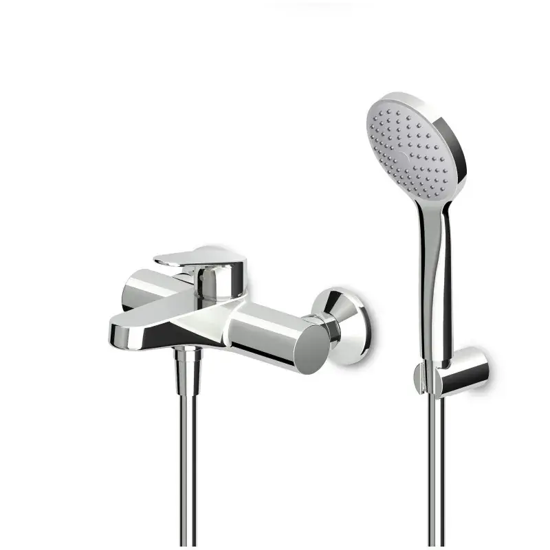 Miscelatore vasca completo di set doccia a parete Zucchetti RIVO ZRV490 Nuova Collezione