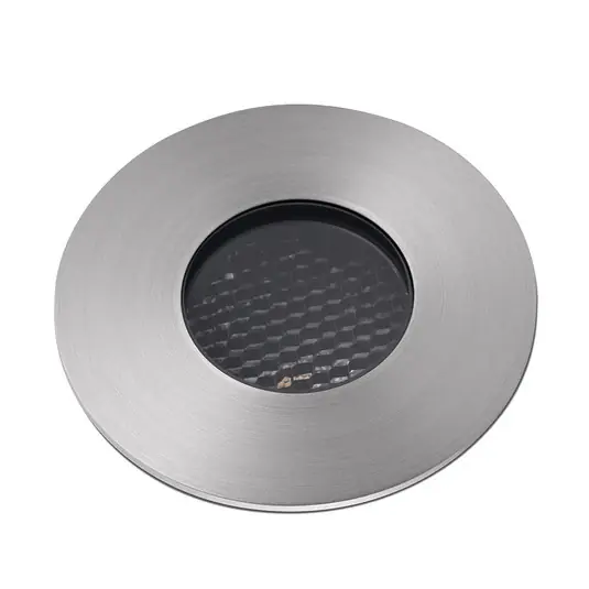 Faretto LED da incasso base, color nichelo, Ø 8 cm, alluminio/acciaio inox Ultima Occasione