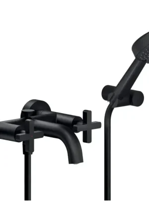 Compra Adesso Miscelatore gruppo vasca esterno con doccia nero opaco Nobili Lira LR116210BM