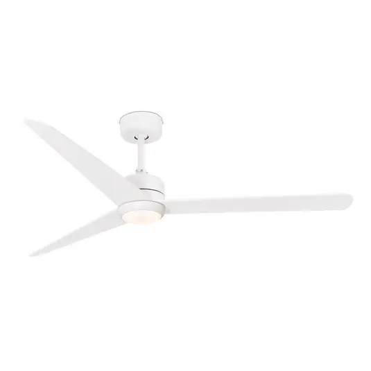 Must-Have Ventilatore a pale Nu con luce LED, bianco