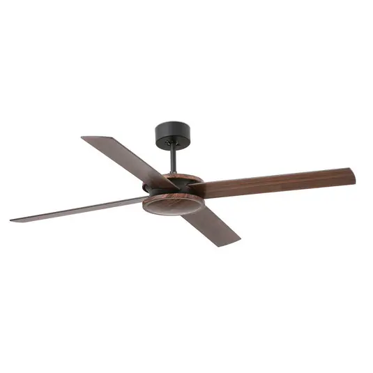 Soddisfatti O Rimborsati Ventilatore da soffitto Polea, legno scuro/nero