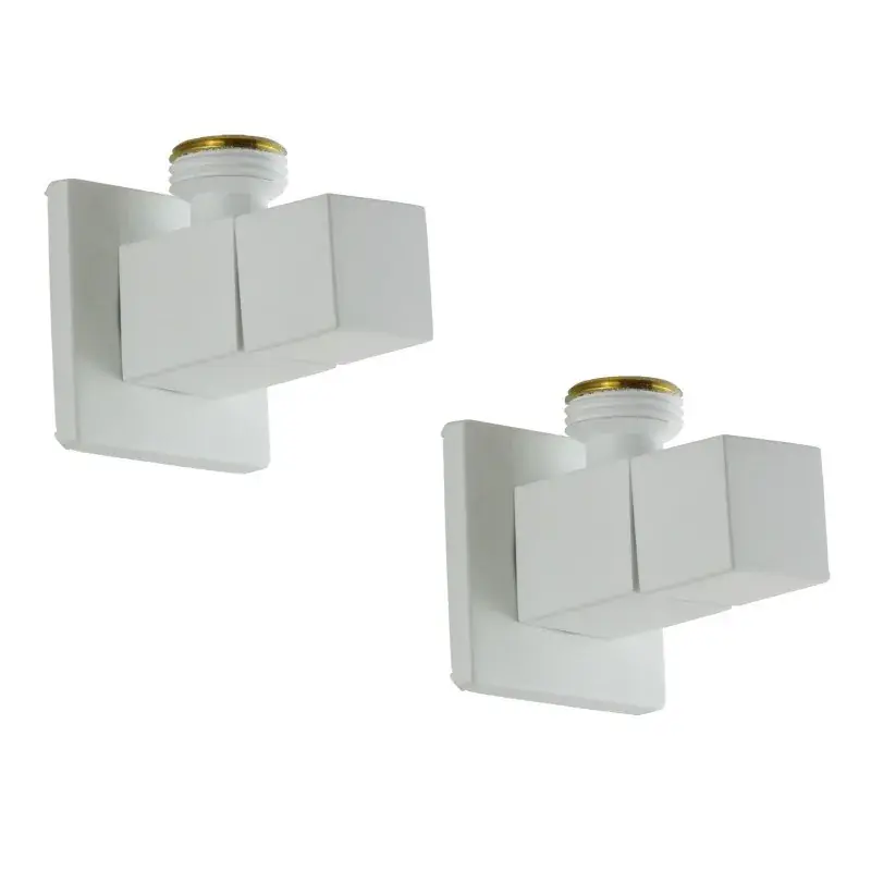 Coppia rubinetti sottolavabo modello quadro colore bianco opaco Sphera Pagamento Sicuro