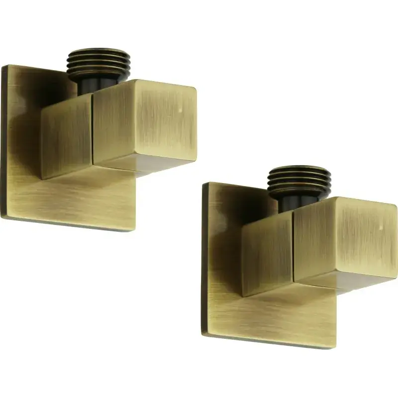 Coppia rubinetti sottolavabo modello quadro colore bronzo Sphera Sconto
