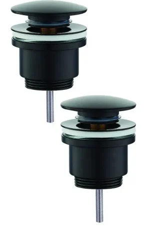 Coppia di pilette di scarico colore nero opaco versione clic-clac KITPCUNR Must-Have