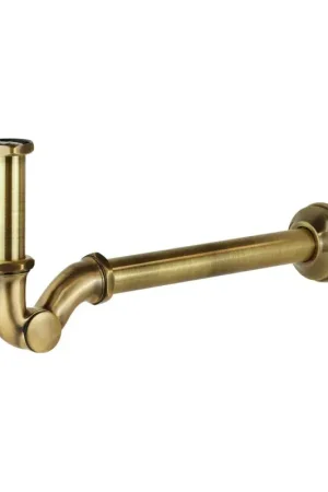 Nuova Collezione Sifón de latón en forma de "S" con tapa de inspección bronce Zanetti BR-101