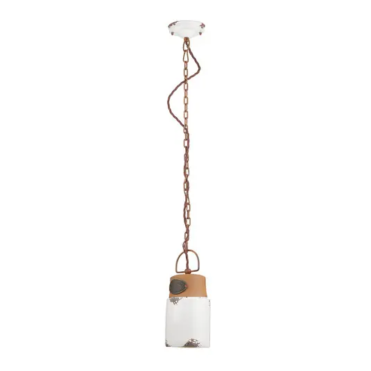 Prezzo Di Fabbrica Lampada sospensione C1620 ceramica/metallo, bianco