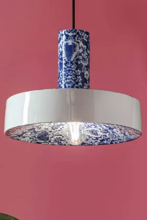 Lampada a sospensione PI a fiori, Ø 35 cm, blu Must-Have