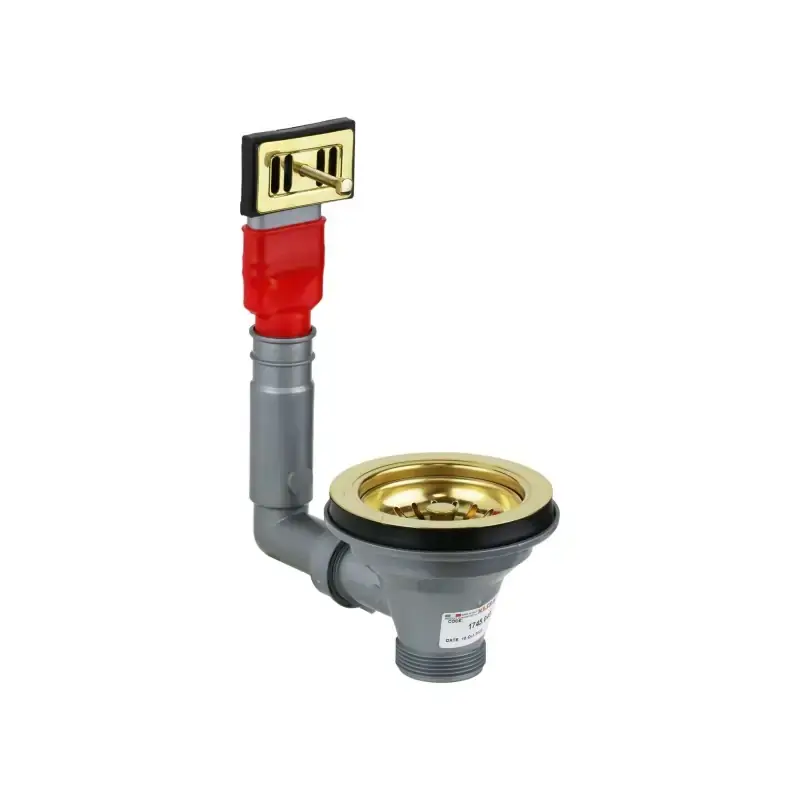 Cesta universal para fregaderos de cocina con rebosadero dorado LIRA 1745.049 Bestseller