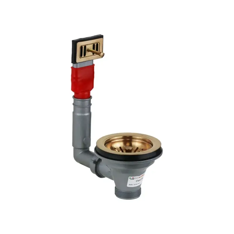 Cesta universal para fregaderos de cocina con rebosadero, color cobre cepillado LIRA 1745.079 Novità