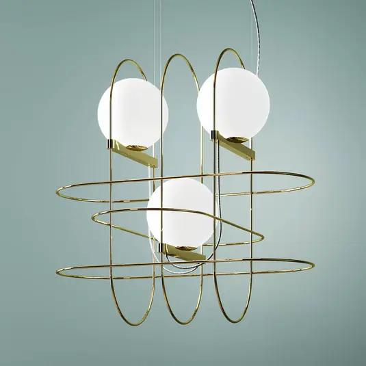 Lampada a sospensione LED di design Setareh, oro Ordina Subito