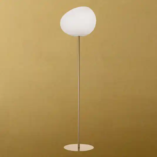 Reso Gratuito Foscarini Gregg grande da terra, 186 cm, oro