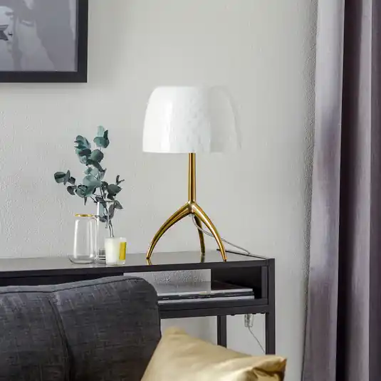 Lampada da tavolo Foscarini Lumiere 30, 45 cm, vetro soffiato, dimmerabile. Esclusivo