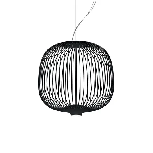 Foscarini Spokes 2 piccola sospensione nero Nuova Collezione