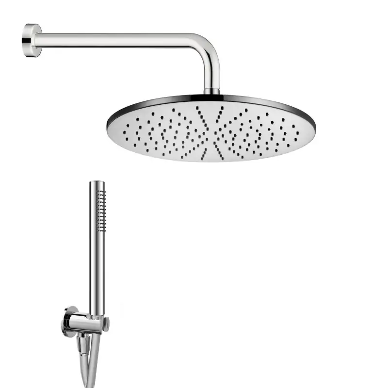 Offerta Del Giorno Kit de ducha en latón cromado con rociador de Ø30 cm Damast Elegance Tondo 13638