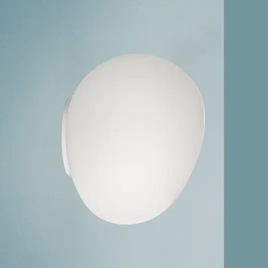 Foscarini Gregg MIDI applique, in vetro, bianco Prezzo Scontato