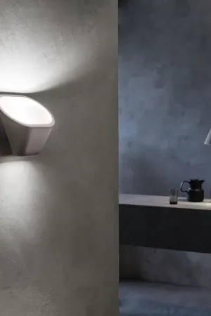 Foscarini Aplomb R7s Applique in cemento, bianco Prezzo Di Fabbrica