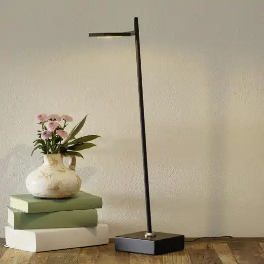 Saldi Lampada LED da tavolo Block, dimming, nero
