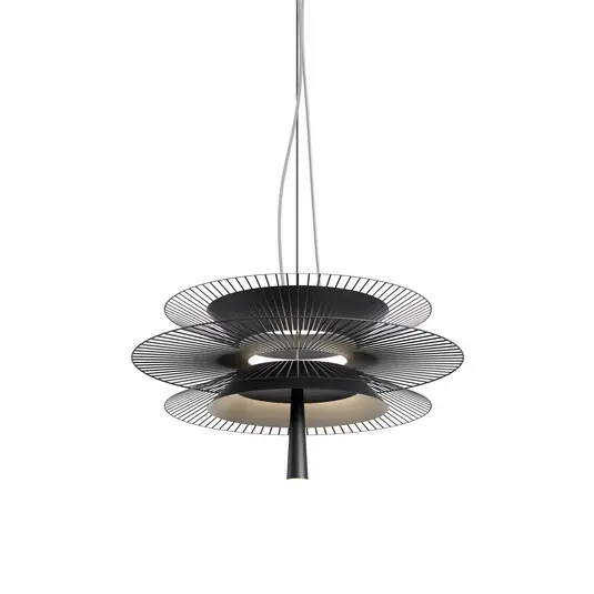 Quantità Limitata Lampada a sospensione Forestier Gravity 2 Ø68cm nero