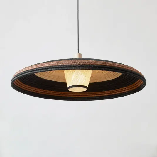 Offerta Lampo Forestier Grass lampada a sospensione L, marrone