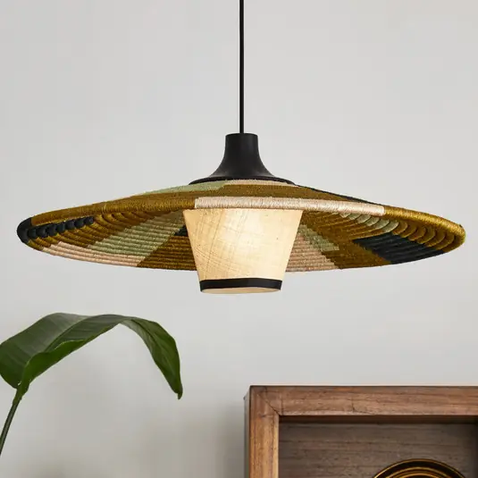 Forestier Parrot lampada a sospensione M, verde Reso Gratuito