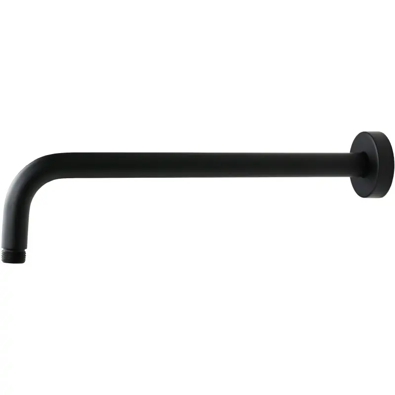 Brazo de ducha de latón de 350 mm en color negro mate Damast Pegaso 35 12665 Compra Adesso