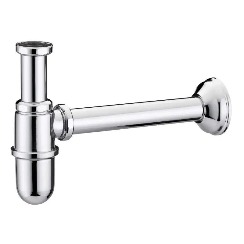 Sifón botella largo 240 mm color latón cepillado con conexión Ø1" Piana 08900700OT Consegna Rapida