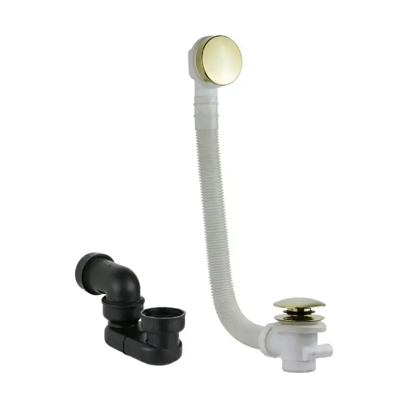 Conjunto de sifón y columna de desagüe en color dorado Vicario KITVICARIO3 Occasione