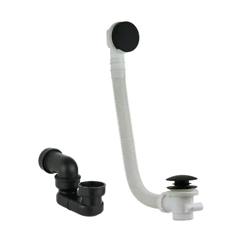 Conjunto de sifón y columna de desagüe en color negro mate Vicario KITVICARIO6 Scelto Dai Clienti