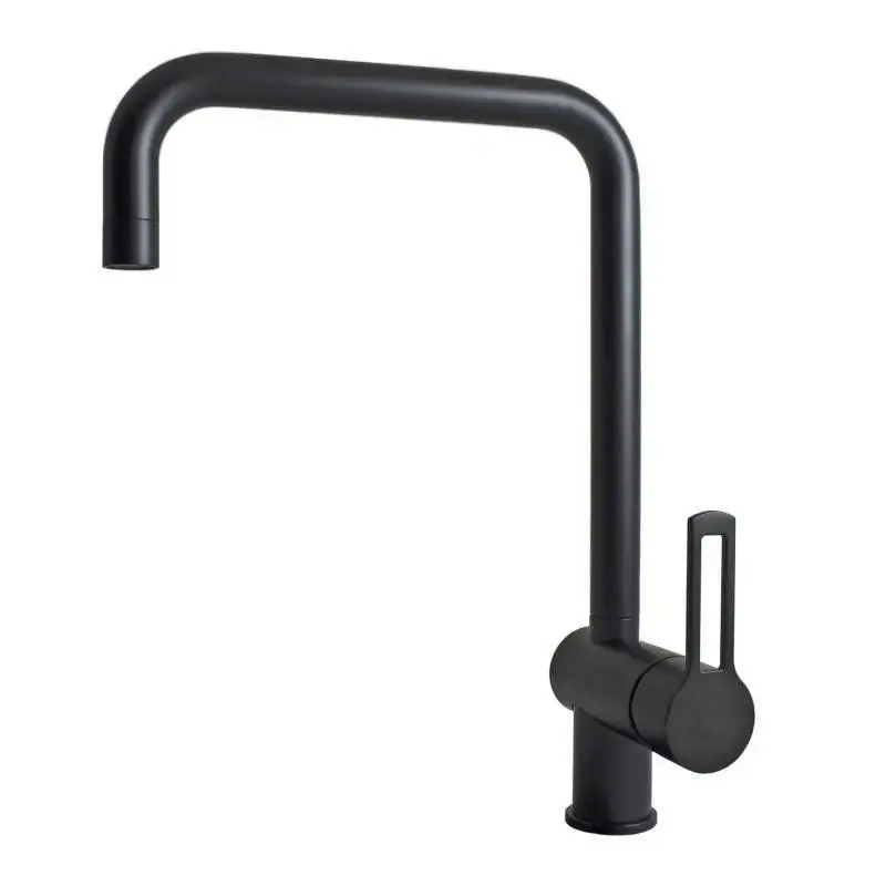 Mezclador de fregadero de cocina negro mate con caño largo Paffoni Ringo RIN980NO Offerta