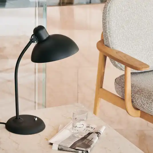 Offerta Lampo FRITZ HANSEN lampada da tavolo Kaiser Idell 6556-T, nero opaco