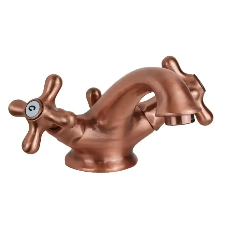 Spedito Oggi Grifería monomando para lavabo con caño curvo color cobre Paffoni Iris IRV065RM