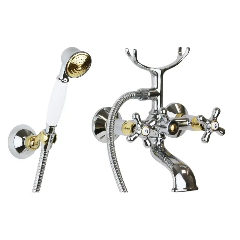 Non Perdere mezclador externo de baño / ducha color cromo dorado Paffoni Iris IRV023CO
