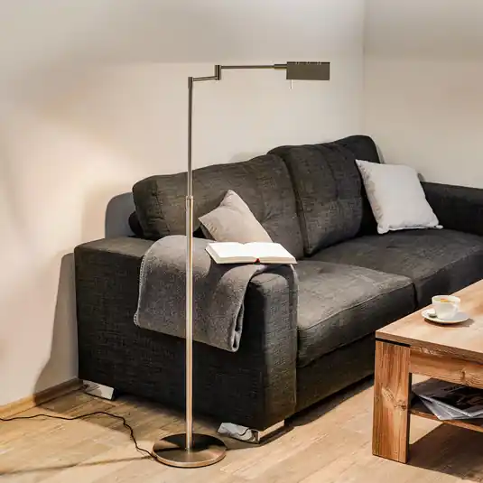 Offerta Limitata Lampada LED da terra Danuta orientabile, nichel