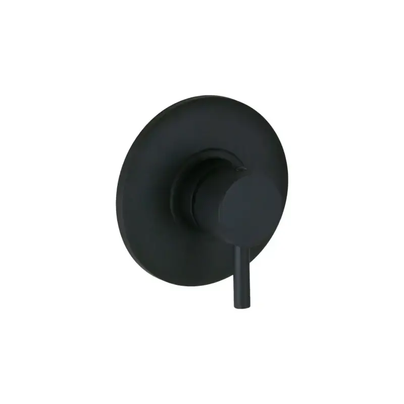 Monomando ducha empotrado negro mate placa Ø 116 Paffoni LIGHT LIG010NO Di Tendenza