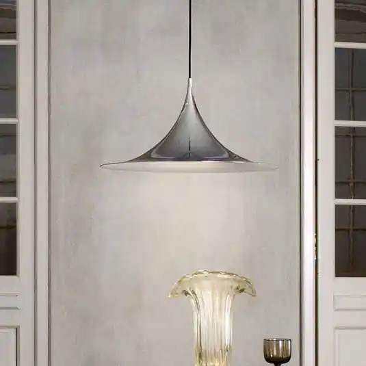 Gubi Lampada a sospensione Semi, Ø 60 cm, cromo Miglior Prezzo