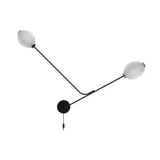 Di Tendenza Gubi applique Satellite a 2 luci bianco crema