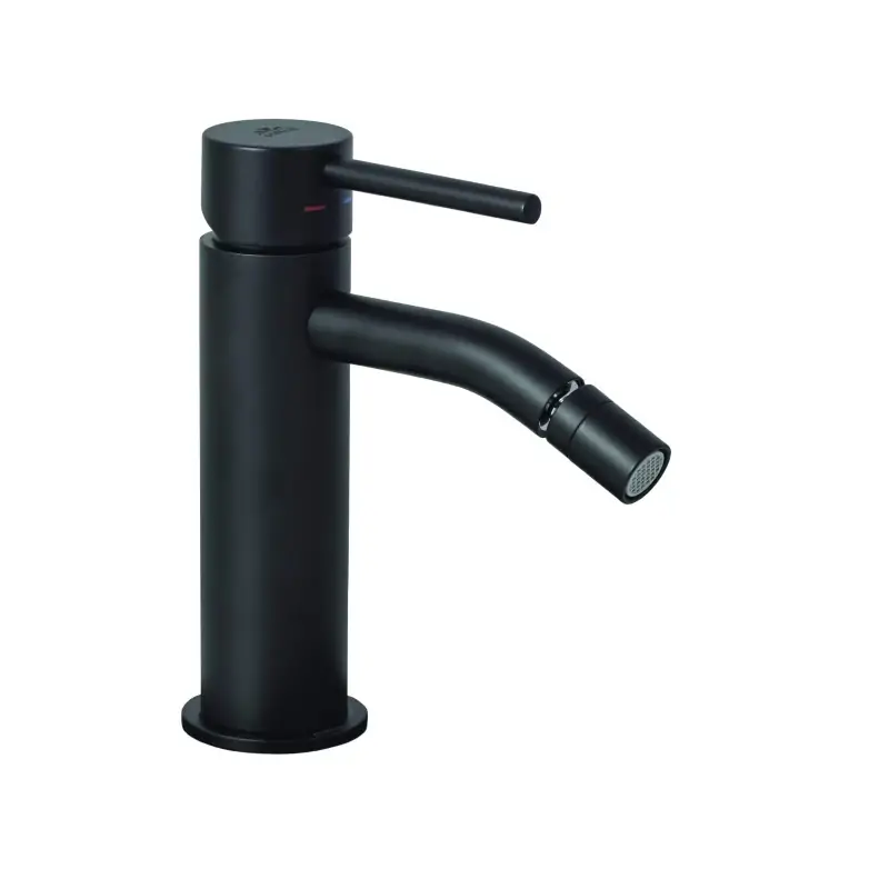 Mezclador de bidé negro mate para desagüe clic-clac Paffoni Light LIG131NO Must-Have