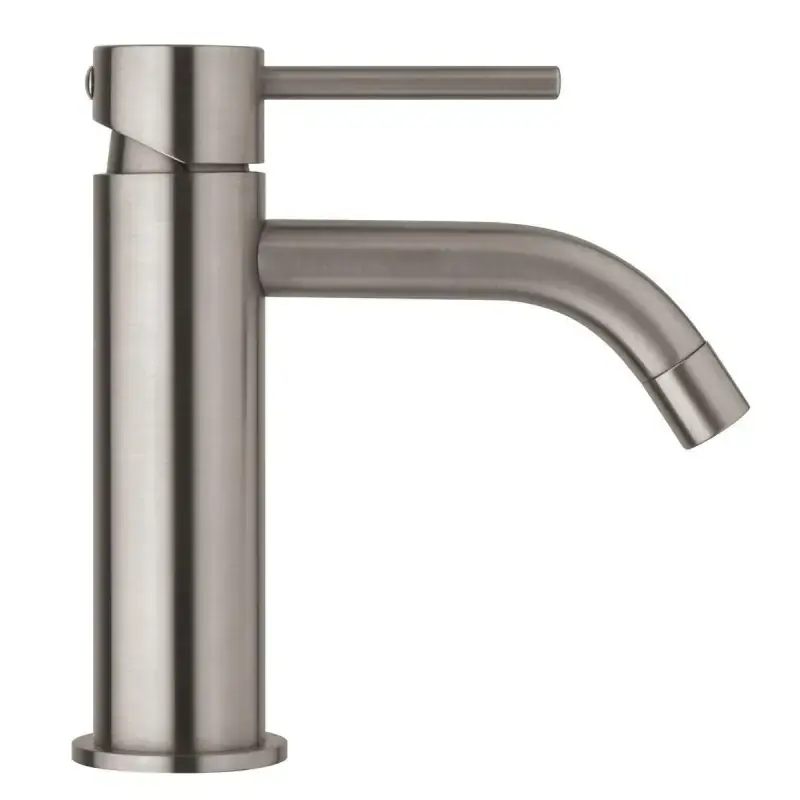 Mezclador de lavabo en color acero cepillado sin desagüe Paffoni Light LIG071 Vendita Finale