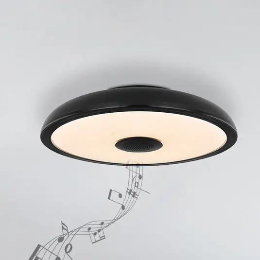 Popolare Plafoniera LED Raffy altoparlante RGBW nero
