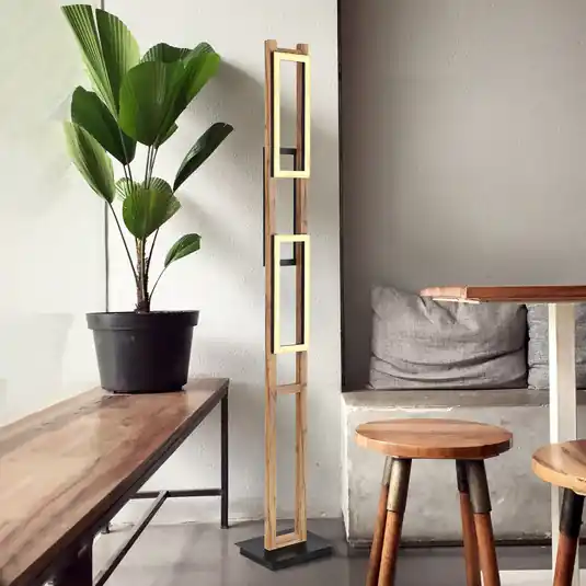 Più Venduto Piantana LED Illa in look legno