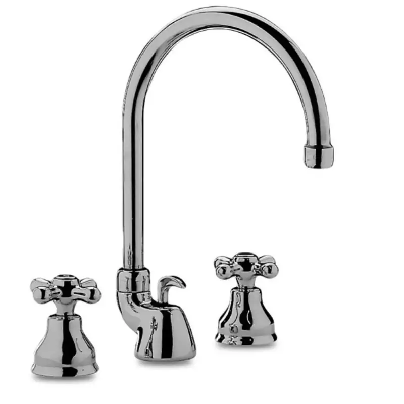 Grifo de lavabo de tres orificios en color cromo Paffoni VIOLA VLV057CR Consegna Rapida
